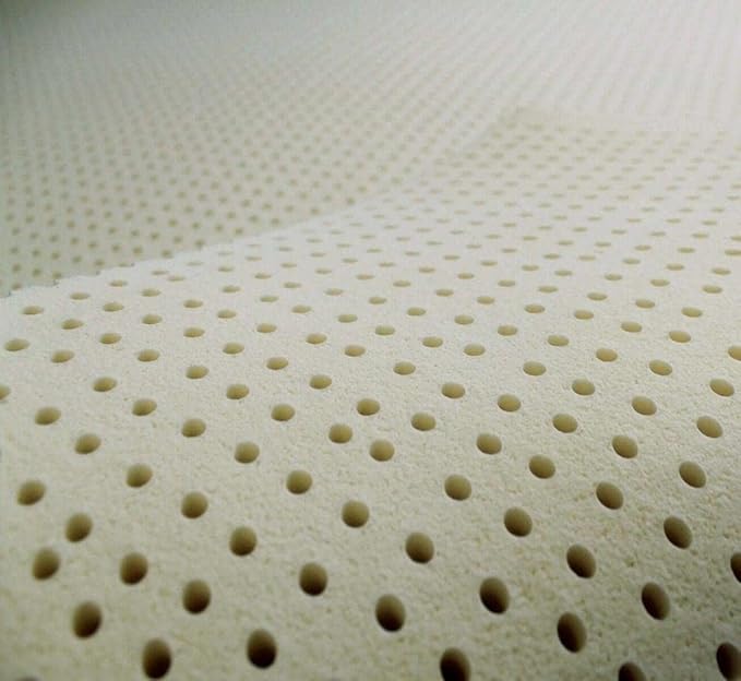 7-Zone Green Natural Organic Latex Mattress Topper King Size - 3 inch - High Density Firm - GOLS Certified Latex Foam Bed Pad for Back Sleepers Back Pain Relief Support Durable and Breathable