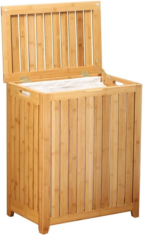 Oceanstar Spa-Style Bamboo Laundry Hamper - Image 4