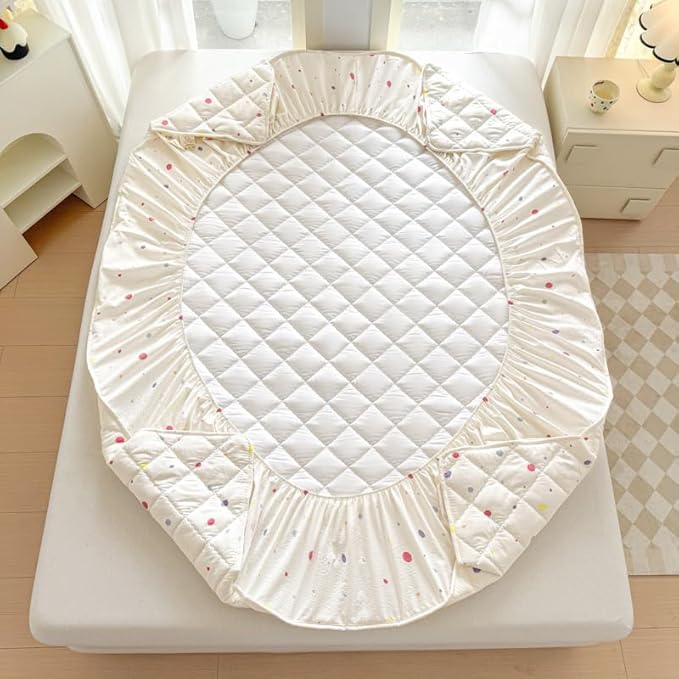 Mattress Protector, Soft Breathable Noiseless Mattress Cover with Stretchable Pockets for 6-11 inches Mattress, Machine Washable (04,Twin 36"x75")