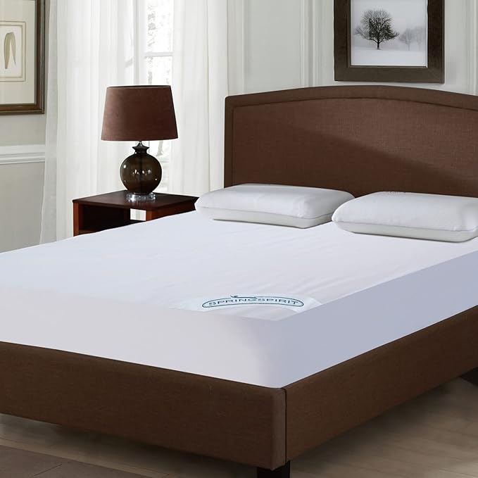 SPRINGSPIRIT Full Extra Long (XL) Waterproof Mattress Protector, Full XL Size Mattress Pad Cover, Fitted up to 14''Depth Pocket