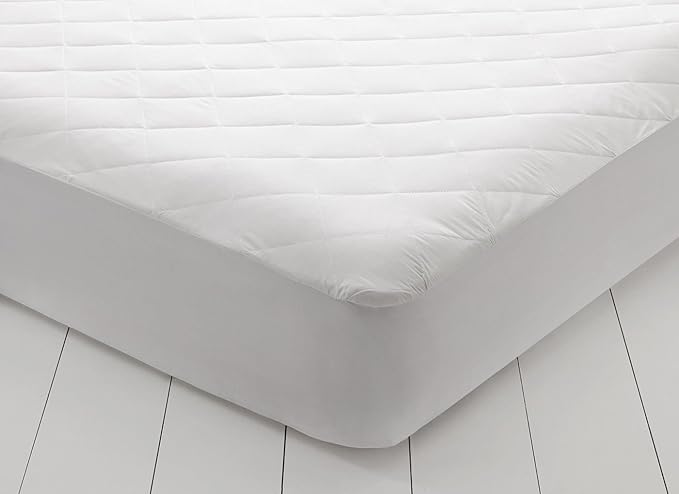 Continental Bedding King Size Mattress Pad Protector Sheets - Quilted Fitted Mattress Cover - Premium Cotton Mattress Bed Pad Topper Up to 18 Inches Deep - Machine Washable - 300 Thread Count