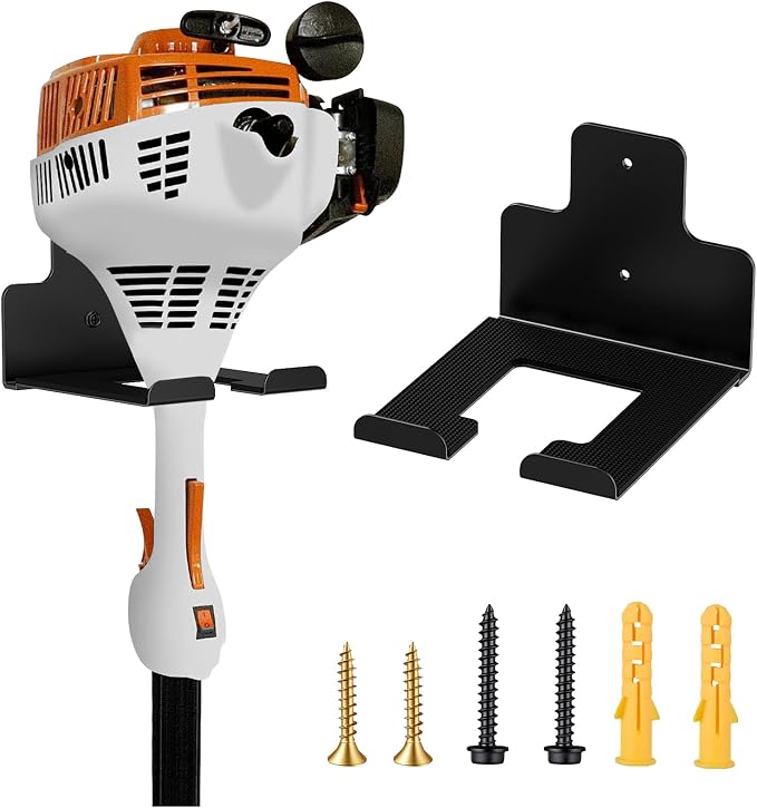 Garage Organization Wall Mounted Storage Rack, Heavy Duty Tool Hanger for Grass Trimmer, Hedge Trimmer, Weed Wacker and Garden Power Tools, 1 Pack by Unknown