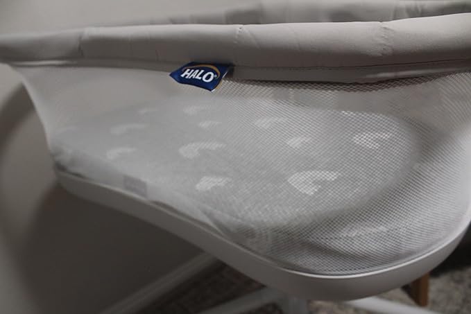 Baby Bassinet Mattress Topper, Waterproof Replacement Pad with Removable & Washable Mattress Covers (for Halo Bassinest Sleepers)