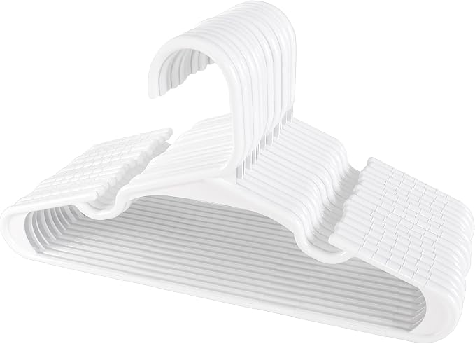 Utopia Home 160 Pack Kids Hangers - 11.5 Inch Plastic Baby Hangers for Closet - Childrens Hanger for Clothes & Infant Hanger for Closet - Ideal for Everyday Standard Use (White) - Image 8