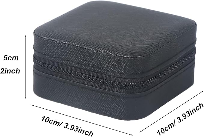 Travel Jewelry Case 2 Pack Mini Travel jewelry Box Portable Organizer Women Girls Gift Box for Rings Earrings Necklaces Bracelets - Image 2