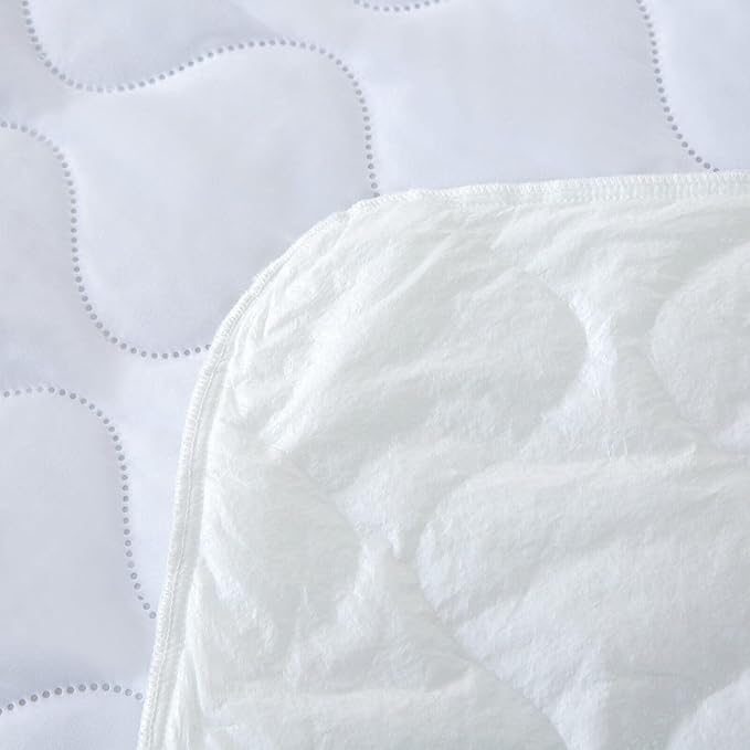 Kingnex Olympic Queen 66x80 Waterproof Quilted Mattress Protector Pad Super Queen Bed Padded Fitted Matress Cover Olympic Queen