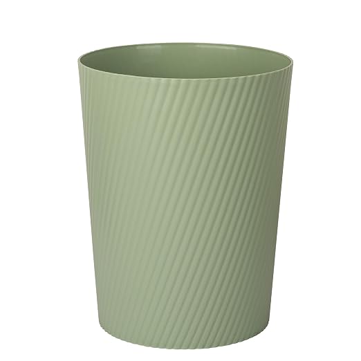UUJOLY Small Trash Can Wastebasket Garbage Can Container Bins for Bathrooms, Laundry Room, Kitchens, Offices, Kids Rooms, Dorms (Mint Green) by UUJOLY