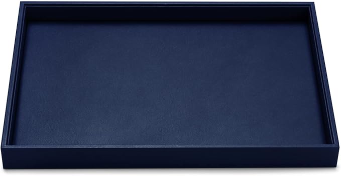 Oirlv Elegant Blue Jewelry Display Tray Stackable Jewelry Trays Jewelry Drawer Organizer Rings Earrings Necklace Storage by Oirlv
