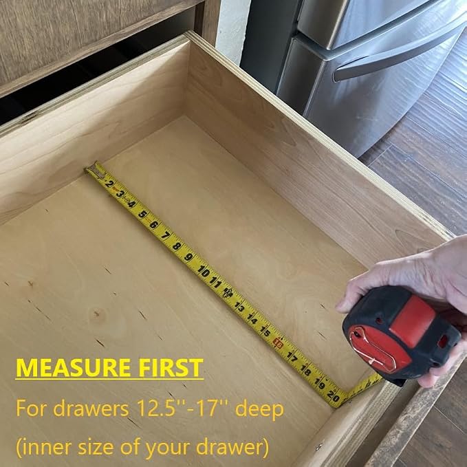 Fabsome Drawer Divider 6 Pack, Bamboo Dresser Organizers for Clothes Socks Underwear Baby Clothing, Wooden Separators for Nursery Organization Adjustable from 12.5'' to 17'' with Soft Foam Ends - Image 4