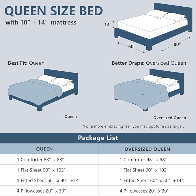 CozyLux Queen Comforter Set Beige, 7 Pieces Bed in a Bag, Beige Comforters Queen Size, All Season Bedding Sets with Stitch Quilted Comforter, Flat Sheet, Fitted Sheet, Pillowcases