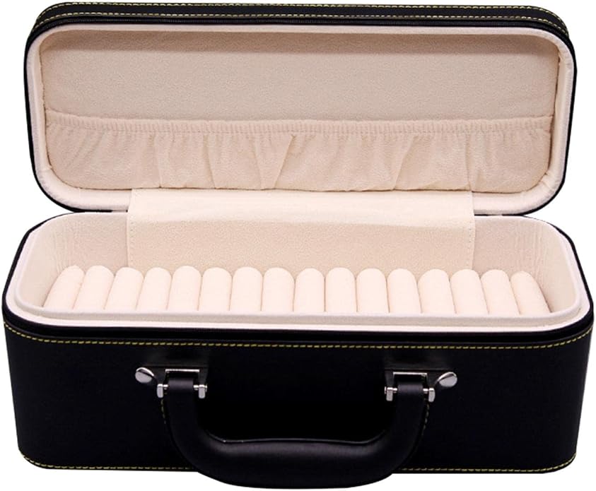 Yiju 15 Slots Bangle Box, Jade Bracelets Display Case Storage Case Jewelry Organizer PU Leather Bracelet Case for Retail Stores Dresser Engagement by YIJU