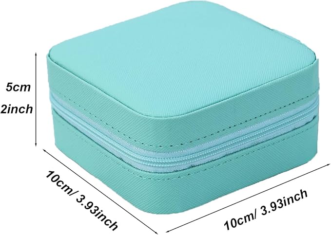 Travel Jewelry Case 2 Pack Mini Travel jewelry Box Portable Organizer Women Girls Gift Box for Rings Earrings Necklaces Bracelets - Image 2