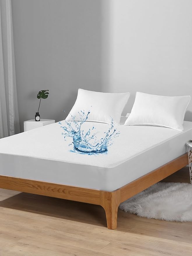 Bedecor Full Waterproof Mattress Protector,Pee and Bed Wetting Protection Cover for Kids and Pets, Fitted Deep Pocket for 9-18 Inch Deep
