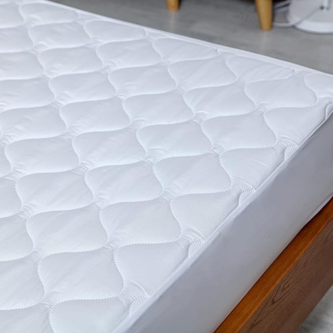 Quilted Waterproof RV King Mattress Protector for 72 x 80 or 70x80 Narrow King Bed with Stretchy Skirt Soft Brushed Surface Matress Pad Topper Cover