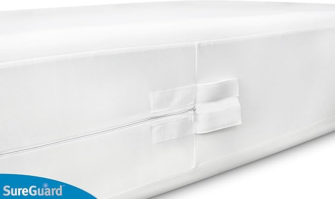 Full XL SureGuard Box Spring Encasement - 100% Waterproof, Bed Bug Proof, Hypoallergenic - Premium Zippered Six-Sided Cover