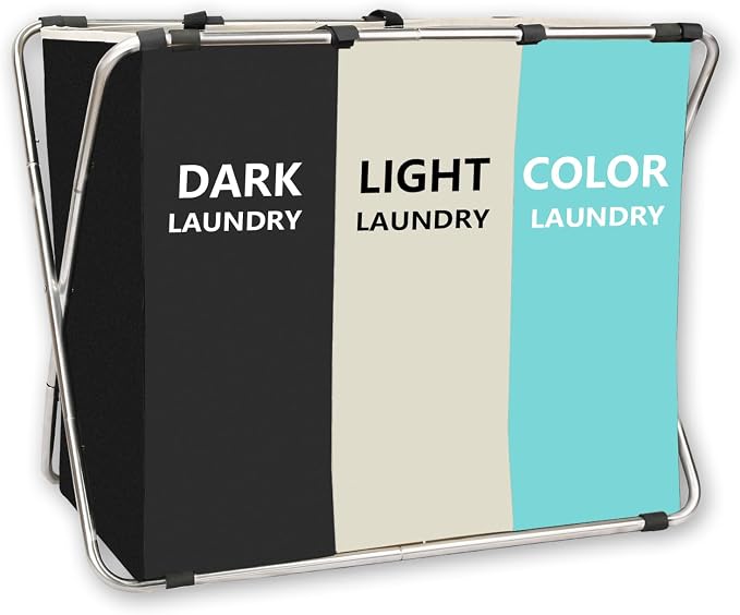 1-Pack Large Laundry Basket, Waterproof, Freestanding Laundry Hamper, Collapsible Tall Clothes Hamper with Handles for Clothes Toys in the Dorm & Family Closet Storage and Organizer (Green) by Unknown