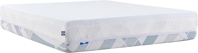 Sealy Dreamlife 2” Gel Memory Foam King Mattress Topper with Cooling Cover, SealyComfort Gel Foam, SealyCool Stretch Knit Cover with Corner Straps