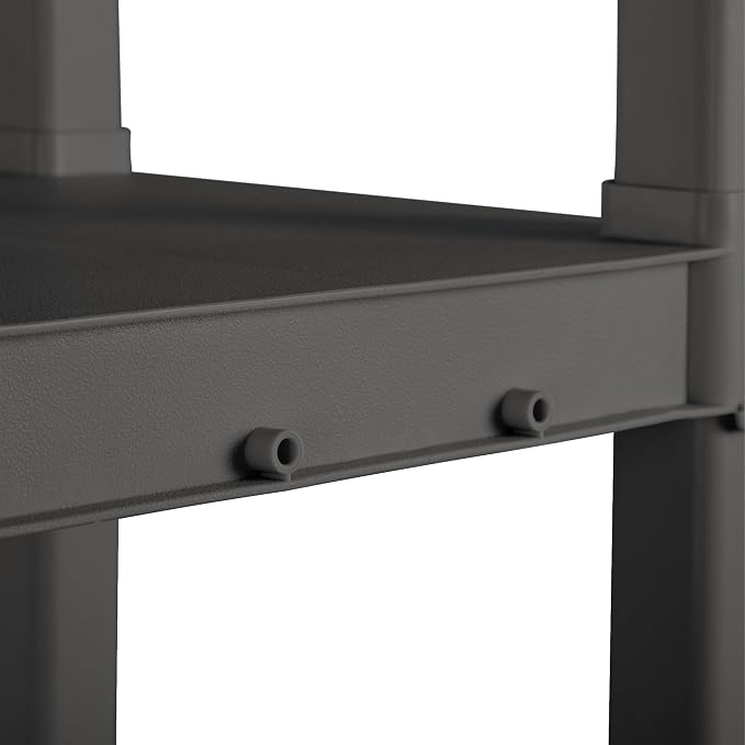 Sterilite 4 Shelf Unit, Heavy-Duty Shelving Storage and Utility Rack - Standing Plastic Organizer Shelves for Kitchen, Bathroom, and Garage - Image 7