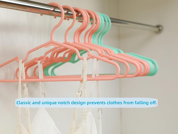 60 pcs Black Baby Nursery Closet Hangers,Non-Slip Laundry Infant Pant Hanger for Newborn Clothes,Ultra-Thin Child Coat Hanger for Girl Boy Toddler Kids - Image 5