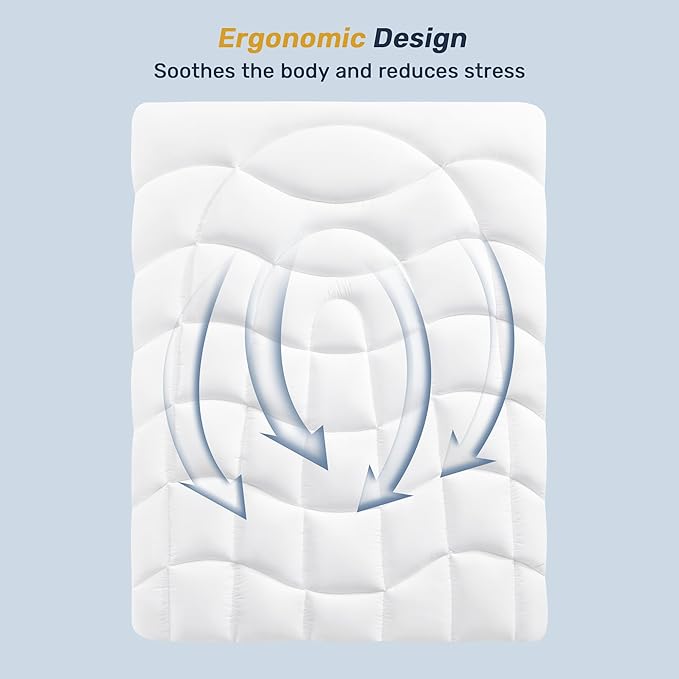 Unikome Waterproof Twin Mattress Protector - Soft Breathable Microfiber Bed Cover with Deep Pocket (Fits 8-21 Inches), Noiseless and Machine Washable (White, 39x75)