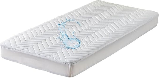 Kingnex Waterproof Quilted Twin XL Mattress Protector Pad for Extra Long Twin College Dorm Room Bed Fitted Sheet Padded Mattress Cover