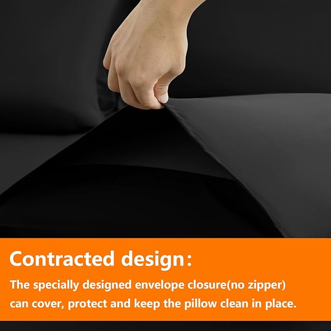 TAIMIT California King Comforter Set - 7 Pieces, Bed in a Bag Bedding Sets with All Season Soft Quilted Warm Fluffy Reversible Comforter,Flat Sheet,Fitted Sheet,2 Pillow Shams,2 Pillowcases,Black
