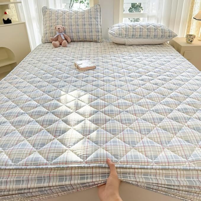 Mattress Protector, Soft Breathable Noiseless Mattress Cover with Stretchable Pockets for 6-11 inches Mattress, Machine Washable (05,Cal King 78"x86")