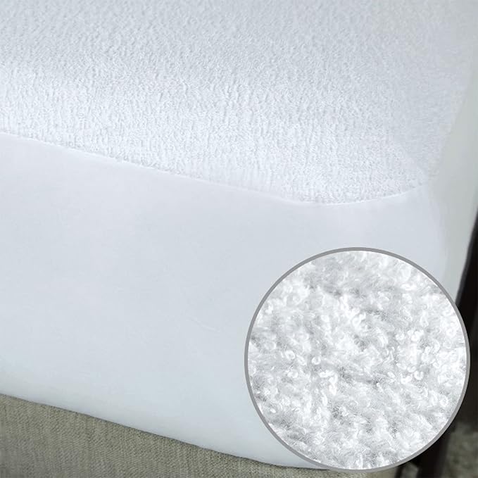 Protect-A-Bed Premium Waterproof California King Mattress Protector, White