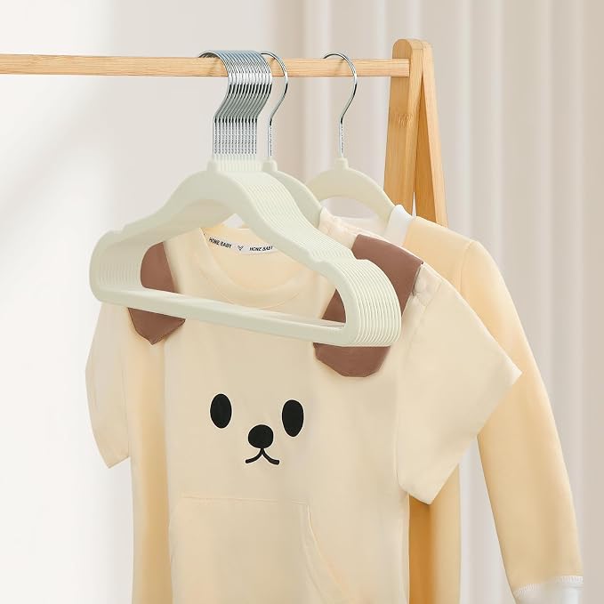 GoodtoU Baby Hangers Velvet 100 Pack - Baby Felt Hangers Non Slip Toddler Hanger Childrens Hanger for Kid - Image 3