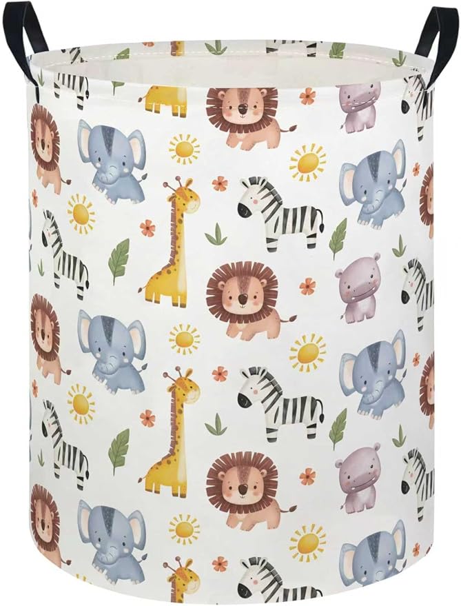 Baby Laundry Hamper kids laundry Basket Waterproof Laundry Bag for Bedroom Toy Clothes Organizer Room Décor(Animal) by Unknown