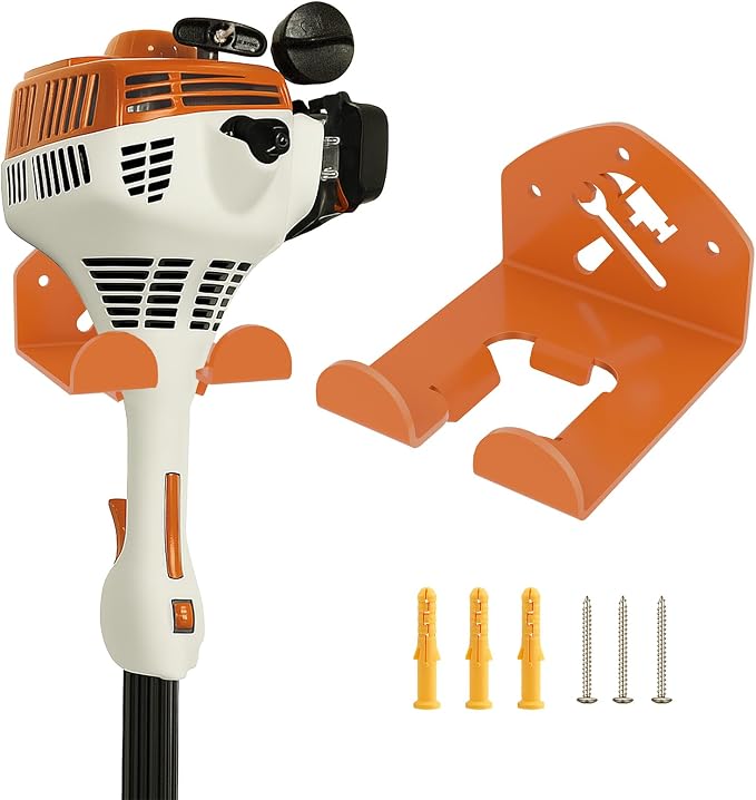 FLEXI RODS Garage Organization Storage Trimmer Rack Garden Power Tool Hanger for Grass Trimmer, Hedge Trimmer, Heavy Duty Weed Wacker Hook Tool Organizer, 1 Pack by FlexiRods