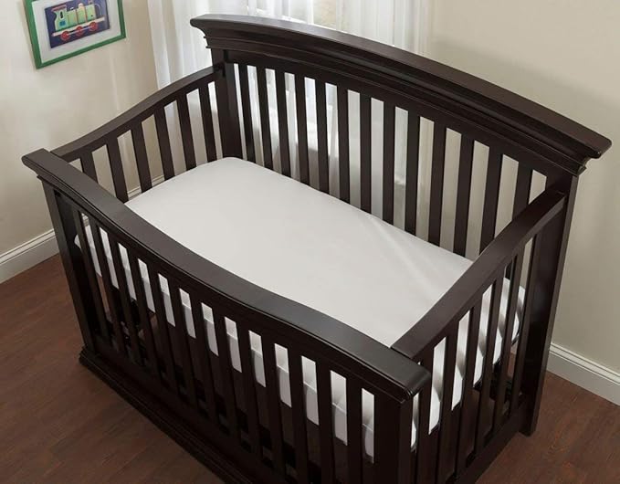 Guardmax Terry Cotton Crib Size Mattress Protector - Waterproof & Dust Mite Proof Mattress Cover with Stretchable Pockets - Soft, Comfortable, & Noiseless Waterproof Fitted Sheet.(28 x 52 x 7)