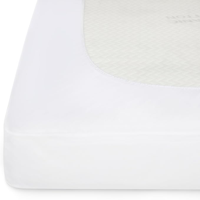 Graco Premium Waterproof Crib and Toddler Mattress Protector (1 Pack) – GREENGUARD Gold Certified, Machine-Washable & Dryer-Friendly, Waterproof Sleep Surface, Fits Baby Crib & Toddler Bed Mattress