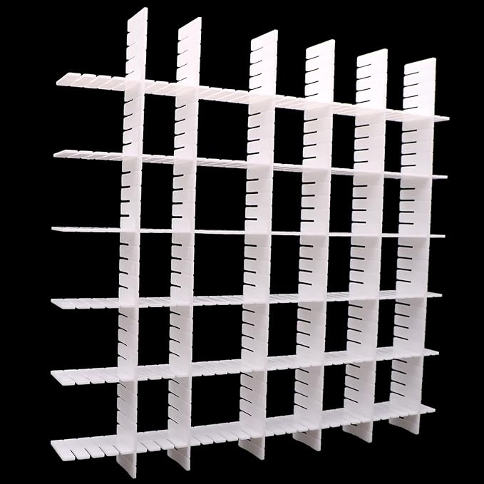 12Pcs Adjustable Drawer Dividers 0.1Inch Thickness DIY Grid Dividers 40x5cm Plastic Organizer Separator for Socks Underwear Makeup Cosmetic Clothes - Image 5