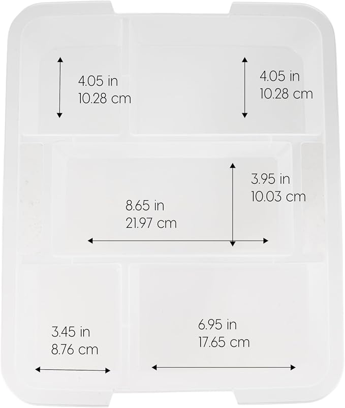 IRIS USA 6-Pack Clip Box with Latching Lids, 18 Quart Craft Storage Bins, Art & Writing Supply Containers for Home, Office & Classroom Organization - Image 5