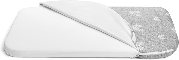 Baby Bassinet Mattress Topper, Waterproof Replacement Pad with Removable & Washable Mattress Covers (for Arm’s Reach Clear-Vue Co-Sleeper)