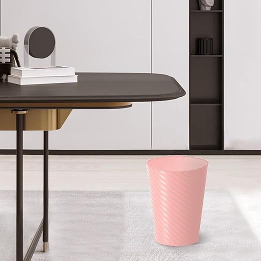 Bathroom Trash Can, 3 Pack 1.8 Gallons Small Trash Can with Trash Bags, Bathroom Garbage Can, Plastic Trash Bin, Round Waste Basket for Bedroom, Office, Room (White Pink Grey) - Image 5