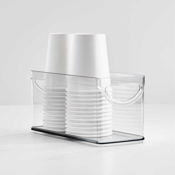 iDesign Narrow Pantry Bin with Handles for Kitchen Cabinets or Fridge, Set of 4, Clear, Made in USA - Image 8