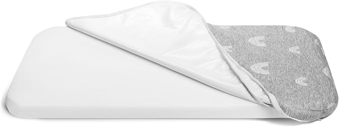 Baby Bassinet Mattress Topper, Waterproof Replacement Pad with Removable & Washable Mattress Covers (for Mika Micky/ANGELBLISS/Koolerthings)