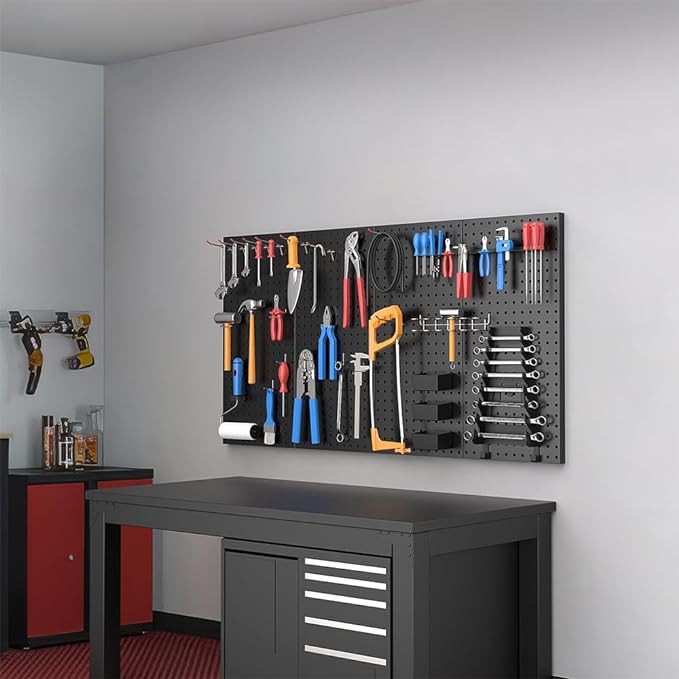 Ultrawall 4 Pcs Metal Pegboard Wall Panels, Peg Boards for Garage Tool Storage - Image 6