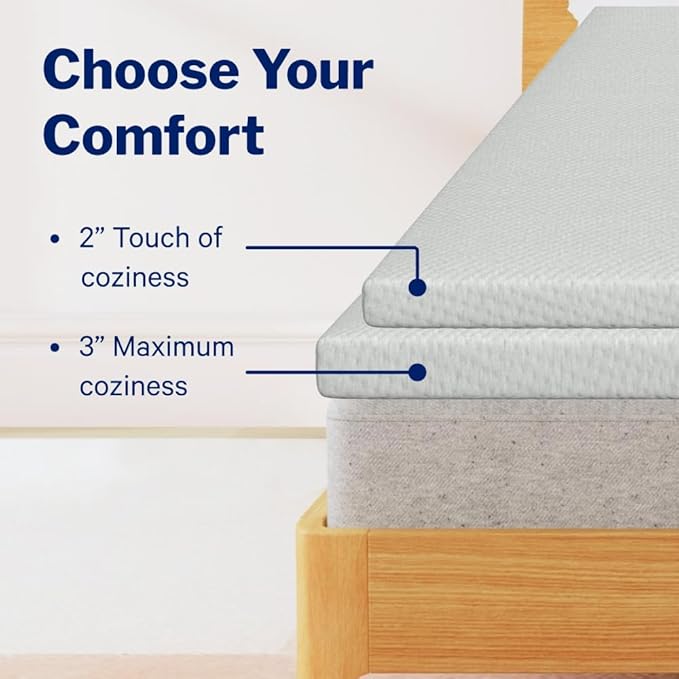 Casper Sleep Essential 2" Queen Size Memory Foam Mattress Topper