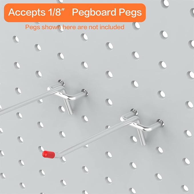 Ultrawall 2 Pcs Metal Pegboard Wall Panels, Peg Boards for Garage Tool Storage - Image 4