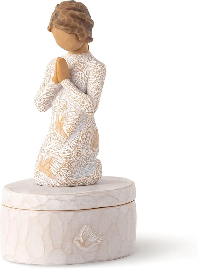Willow Tree Prayer of Peace Keepsake Box, sculpted, hand-painted Keepsake Box by WillowTree