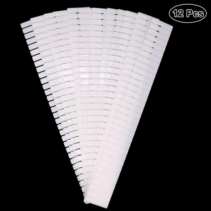 12Pcs Adjustable Drawer Dividers 0.1Inch Thickness DIY Grid Dividers 40x5cm Plastic Organizer Separator for Socks Underwear Makeup Cosmetic Clothes - Image 2