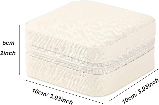 Travel Jewelry Case 2 Pack Mini Travel jewelry Box Portable Organizer Women Girls Gift Box for Rings Earrings Necklaces Bracelets - Image 2
