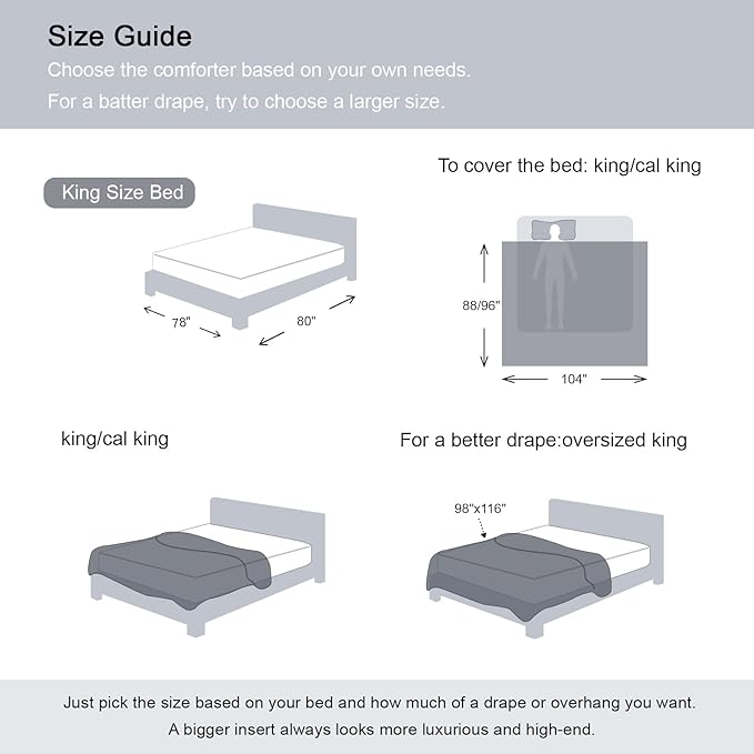 Homelike Moment Oversized King Comforter - Beige Duvet Insert Down Alternative Bed Oversize King Comforter, Lightweight Bedding Comforters Quilted Soft All Season Beige