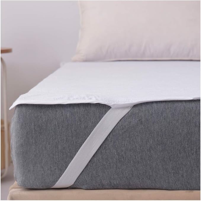 Mattress Topper Protector Pad,Waterproof Breathable Anchor Bands Cotton Mattress Protector Vinyl Free Hotel Quality (Twin)