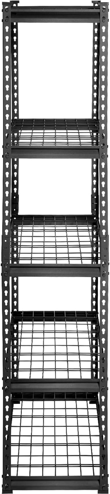 VEVOR Storage Shelving Unit, 5-Tier Adjustable, 2000 lbs Capacity, Heavy Duty Garage Shelves Metal Organizer Wire Rack, Black, 36" L x 16" W x 72" H for Kitchen Pantry Basement Bathroom Laundry Closet - Image 13