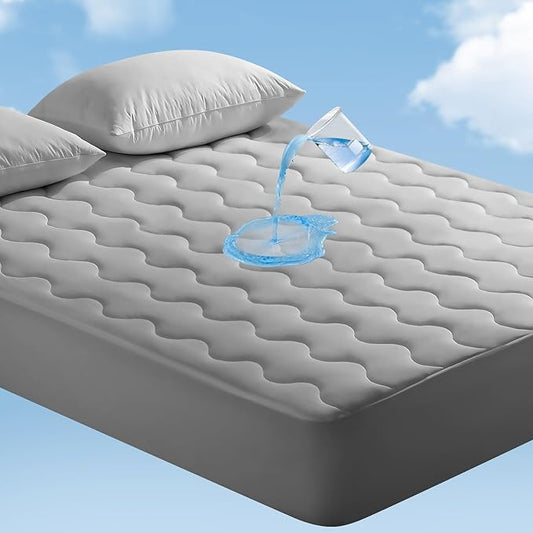 Elegear King Cooling Mattress Pad for Hot Sleepers, Waterproof Cold Mattress Topper with TriSupport 3D Tech Balanced Support & Enhanced Breathability, Soft Fluffy Bed Protector Deep Pocket Up to 16"
