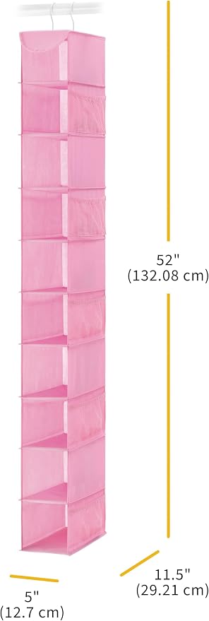 Whitmor Hanging Shoe Shelves, Pink - Image 2